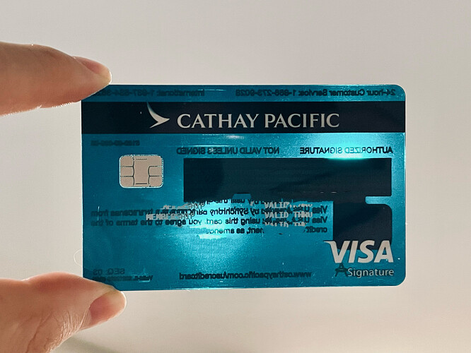 Cathay Pacific Visa Credit Cards