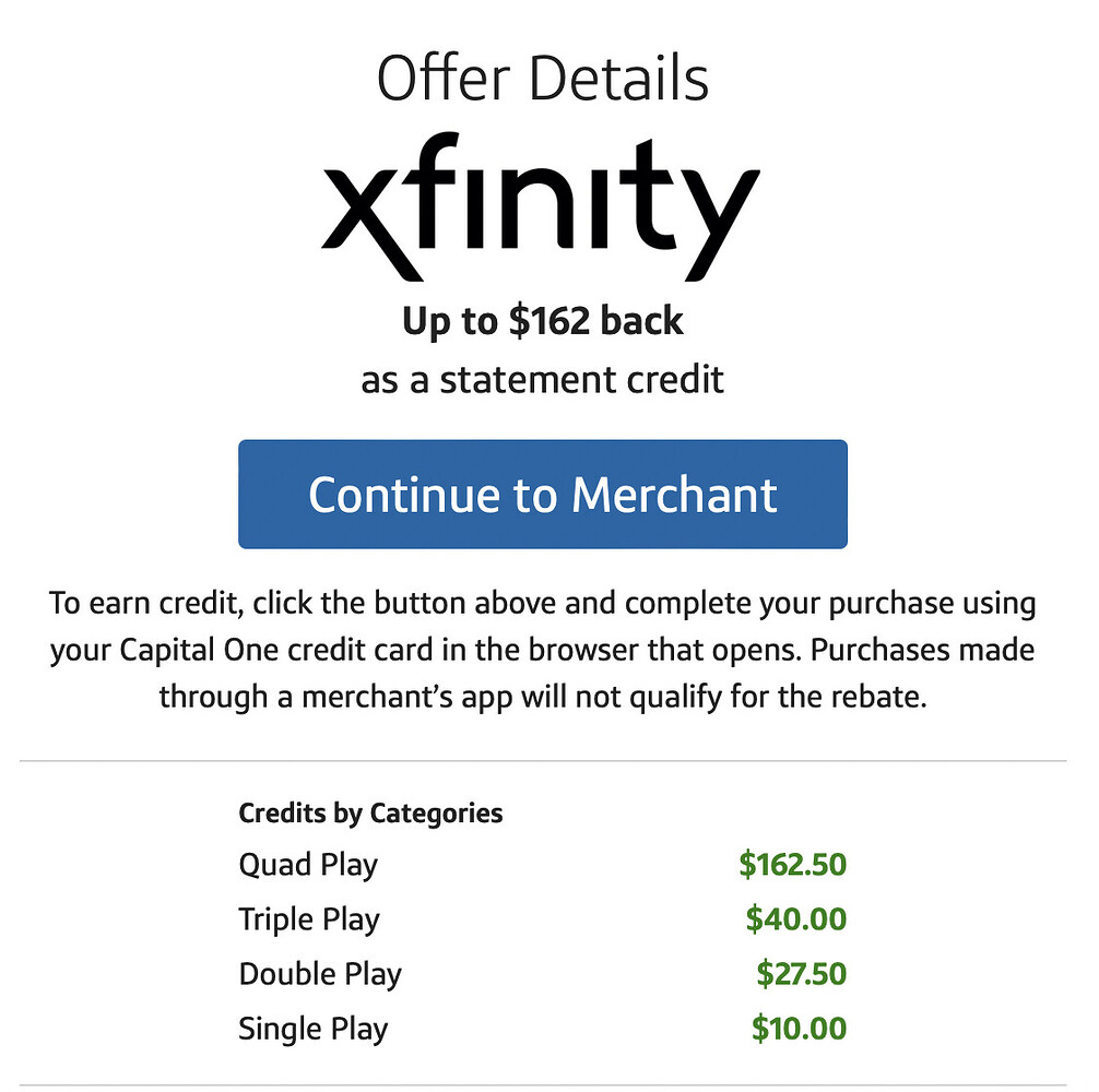 Xfinity Rebate Status